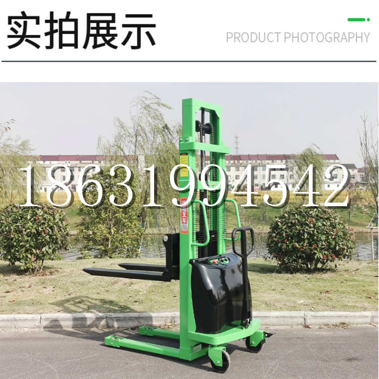 白水县电动叉车堆高车液压铲车电瓶1吨2吨站驾步行式小型全自动叉车